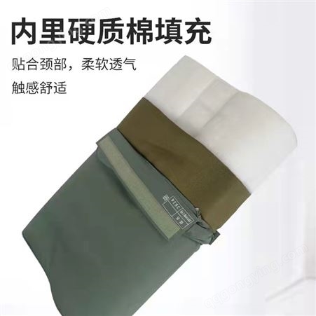 恒万服饰厂家 军训学生学校 硬质棉高低枕头 用定型枕 舒适护颈